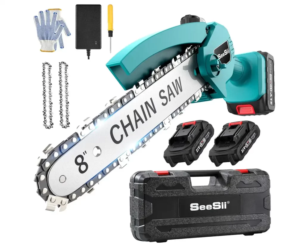 Seesii 8 Inch Cordless Chainsaw